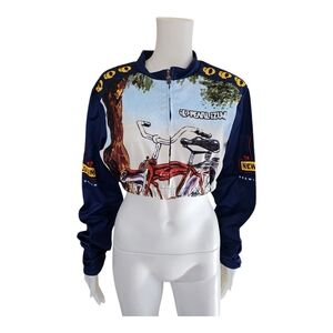 Pearl iZUMi FAT TIRE Amber Ale Brewing Cycling Jersey Crop Jacket S/M